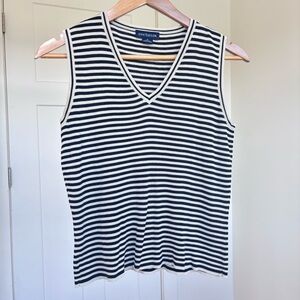 Ann Taylor | 100% Silk Striped Tank Top | Size M